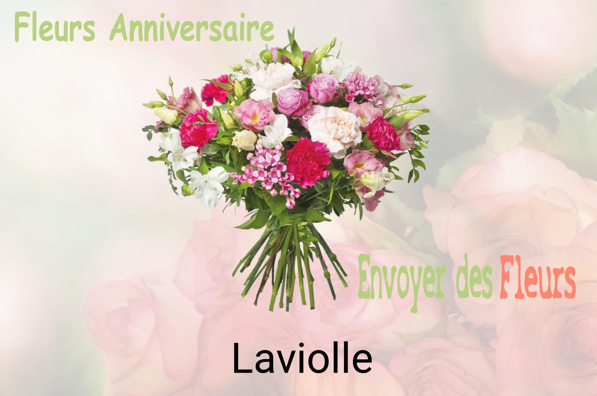Bouquet de fleurs d’anniversaire livré à Laviolle